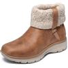 Skechers Easy Going - Cozy Weather 2 - Slip-in mani libere da donna, Castagna, 37 EU