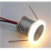 JOUFNING Mini Faretto LED Da 1 W - Lampada A Fascio LED CC 12 V, Mini Faretto Antiriflesso, Micro Foro Da Incasso Da 25 Mm, Per Illuminazione Di Armadietti Da Camera Da Letto(Warm White 3000k)