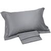 Caleffi | Completo Lenzuola Completo Lenzuola Raso, raso di cotone, Colore GRIGIO, MATRIMONIALE - 100% Cotone