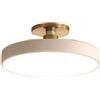 JXYDJH Plafoniera Semi Incasso Blu LED Lampadario Stile Nordico Plafoniera Lampada da Soffitto Dimmerabile 24W 6000K con Telecomando, Colori Macaron Illuminazione Rotonda Super Slim