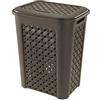 Tontarelli Porta Biancheria heria Arianna Forato lt30 Riordino e Lavanderia, Wenge, 30 Litri