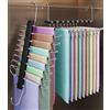 Zounin 9 in 1 Grucce Pantaloni Salvaspazio, 2 Pezzi Gruccia Pantaloni, Acciaio Inox Antiscivolo Multifunzione Appendini, Porta Pantaloni per Armadio, Appendi Pantaloni da Armadio, per Jeans, Sciarpe, Gonne