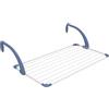 Gimi Brezza 100 Stendibiancheria da Balcone, Stendino da Balcone, Spazio di Stenditura 10 m, Acciaio/Resina, Bianco, 110 x 56 x 28 cm