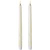 UYUNI Piffany Copenhagen Uyuni Lighting Taper - Set di 2 candele a LED in vera cera, 2,3 x 25 cm, funzione timer per 6 ore, nessun pericolo di incendio, nessuna fuliggine e nessun odore