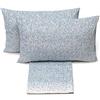 Caleffi Completo Lenzuola Letto Gipsy Caleffi Matrimoniale/Bluette