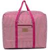 Vankra Borsa da viaggio impermeabile spessa in tessuto Oxford 600D, organizer da viaggio per coperte, piumone, cuscini, vestiti e trasferimenti (rosa, L)