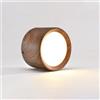 WLBHWL Moderna Plafoniera LED A Cilindro, Finitura Noce/Frassino, Paralume in Alluminio, Faretto dal Design Minimalista, 5 W, 12 W Selezionabili, Luce Neutra 4000 K