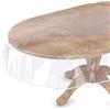 Cyberlight Tovaglia ovale trasparente, 152 x 228 cm, in plastica trasparente, impermeabile, per sedie da 4-6 posti, protezione per tavolo