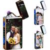 Aolun Accendini personalizzati con nome della foto Immagine incisa personalizzata Accendino elettrico USB Ricaricabile Regalo per la festa del papà, compleanno
