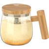 Jokapy Tazza da Caffè Automescolante 400ml, Mescolatore Elettrico 7000 RPM, Agitatore Elettrico per Caffè, Tè, Cioccolata Calda, Latte (Oro)