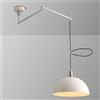 ITOSUI Lampada a sospensione con braccio oscillante Lampada a sospensione moderna ad angolo regolabile Cavo regolabile Lampada a sospensione in ferro battuto Lampada a sospensione antiruggine per sala da pr