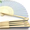 KRUI Ventagli Matrimonio Personalizzati Legno，ventagli Matrimonio Personalizzati Colorati，ventagli Personalizzati con Nome，ventaglio con Scritta (100pcs,A)