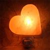 REKCIW Lampada da parete in sale himalayano a forma di cuore, luce notturna in cristallo naturale originale, lampada di sale himalayano per illuminazione, decorazione e purificazione dell'aria