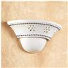 Illuminazione d'epoca Applique lampada da parete in ceramica con paralume lavorato e decorato rustica country retrò - Ø cm.30 - Blu