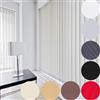 KSHANDEL24 - Tenda scorrevole con sistema completo, colore bianco, nero, grigio o marrone, 8 colori e 14 misure (grigio scuro, 180 x 180 cm)
