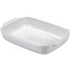 Guardini, Pirofila da forno rettangolare 30x18 cm, Ceramica, Adatta per forno tradizionale e microonde, Bianco, Linea Ceramica