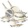 JUST PERFECTO HOUSEHOLD APPLIANCES JUST PERFECTO 15 Batteria Pentole e Padelle a Induzione Set Padelle Antiaderenti Per tutti i piani cottura Batteria di pentole antiaderente 24/28cm con Coperchi set pentole induzione senza pfoa e ptfe
