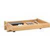 SoBuy Mensola da Letto Clip-On con Passacavi - Comodino in Bambù per Libri, Telefono & Occhiali, 36x25x9cm, Naturale NKD01-N
