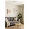 TEKHOME Lampadario modermo a sospensione senza lampadina E 27, in ferro stile moderno (BIANCO) A24-B