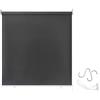 Aufun Tenda da Sole a Rullo per Esterno Balcone Tende Verticali, Resistente alle intemperie, anti UV, protezione solare per finestre e porte, 140 x 140 cm Antracite