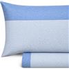Vionara Home Completo Lenzuola in Flanella di Puro Cotone, Anti-pilling, Completo Letto Invernale in Morbido Caldo Cotone, Made in Italy (F140 - Azzurro, Matrimoniale)