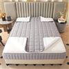 RTSFKFS Fodera Materasso Matrimoniale Con Cerniera Copri Proteggi Materasso Imbottito Personalizzabile Coprimaterasso Sacco Trapuntato Singolo Una Piazza E Mezza Lavabile(Grigio chiaro,160x190x25cm)