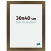 yd. Your Decoration - Cornice 30x40 cm - Bronzo Decorativo - Decorativa Parete in Legno con Vetro in acryl - Antiriflesso - 30x40 Cornice - Mura