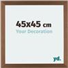 yd. Your Decoration - Cornice 45x45 cm - Rame Decorativo - Decorativa Parete in Legno con Vetro in acryl - Antiriflesso - 45x45 Cornice - Mura