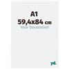 yd. Your Decoration - Cornice A1 59.4x84 cm - Bianco Lucente - Cornice Decorativa Parete in Plastica con Vetro in acryl - Antiriflesso - A1 59.4x84 Cornice - Evry