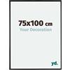 yd. Your Decoration - Cornice 75x100 cm - Nero Opaco - Cornice Decorativa Parete in Plastica con Vetro in acryl - Antiriflesso - 75x100 Cornice - Evry