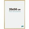 yd. Your Decoration - Cornice portafoto 35,00 x 50,00 cm, placcata in oro, resistente ai raggi UV, antiriflesso