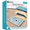 SUOCO 10 sacchetti sottovuoto medi con pompa elettrica, 10 sacchetti da viaggio medi salvaspazio, sacchetti ermetici a compressione per vestiti, cuscini, piumoni, coperte