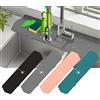 Tixiyu 1PC Protezione Paraschizzi per Lavello da Cucina in Silicone, Vassoio Raccogli Goccie per Maniglia del Rubinetto, Tappetino Assorbente per Lavello, Protezioni per Lavello, Tappetino per Lavello