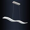 YUISLE Lampada a sospensione a LED a forma di onda Lampadario moderno semplice in acrilico Lampada a sospensione regolabile lineare per tavolo da pranzo Isola della cucina Ufficio (Dimensioni: 98x11,5 cm, 3