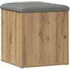 VidaXL Panca Portaoggetti Rovere Artigianale 42x42x45 cm in Truciolato, Pancare