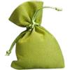 PuntoCasaStore Sacchetto juta 10x13 cm portaconfetti bomboniera matrimonio laurea comunione nascita elegante resistente confezione regalo decorazione shabby chic cerimonia cerimoniale (Verde Mela, 30 PZ)