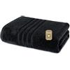 Lavea® 1 Telo Doccia 70x140 cm in Spugna di Cotone Bio 100% Morbide e Assorbente, per Casa Hotel Spa - Asciugamano da Bagno Grande - Nero
