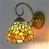 GAUUA Lampada da Parete in Stile Tiffany Applique De Parete Retro con Vitrales, Lampada da Notte in Metallo per Salotto, Corridoio, Dormitorio, Bagno, Decorativo, Interni, Multicolore