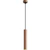 Generic Lampadari Plafoniera per Interni 5W Tubo Lungo Lampada a Sospensione in Alluminio LED Retro Marrone Lampada a Sospensione Cilindro Droplight Ristorante Faretto per Soggiorno