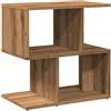 vidaXL Comodino Rovere Artigianale 50x30x51,5 cm in Legno Multistrato, tavolino da Notte, Mobile da Letto, Porta Telefono, Mobile Camera da Letto