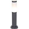 Qazqa rox - Palo da terrazza Moderno - 1 luce - Ø 75 mm - Grigio scuro - Moderno - Illuminazione esterna