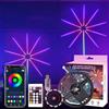 Keeplus LUCI LED COLORATE A FUOCHI D'ARTIFICIO - FIREWORK, Luci a LED con effetto fuochi d'artificio, luci LED con controllo remoto tramite app, cambia colore per musica, luce di sincronizzazione del suono