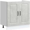 vidaXL Mobile Base lavello Kalmar Grigio Cemento 80x46x81,5 cm, Mobile Base Cucina, lavello Cucina Mobile Base, lavello Base