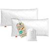 sleepling Comfort 195861 cuscino per letto, Imbottitura per Cuscini, Oekotex, lavabile 60 gradi, Prodotto in UE, Garanzia di imbottitura, Garanzia di taglia, 50 x 75 cm, bianco