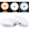 OUGEER Luce notturna magnetica, con sensore del corpo umano, satinata, tre colori, dimmerabile all'infinito, ideale per camera da letto, bagno, asilo nido, corridoio, cucina, armadio, confezione da 2