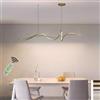 Lanekd Nero LED Lampadario Tavolo da Pranzo Lampada a Sospensione Moderna Spirale Designer Cucina Sospensione Lampadario Dimmerabile Regolabile in Altezza Sala da Pranzo Lampada (Oro, L160CM)