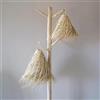 Generico Lampadario Etnico in Palma Naturale Intrecciato a Mano da Artigiani Marocchini: Riflessi Unici e Atmosfera Calda 2903211201 Fibre naturali Vimini Rattan Giunco bambù