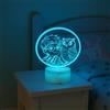 Generico Lampada LED Bambini Harry Wizard con Civetta | Luce Notturna RGB Multicolore con Personaggio Magico | Base Touch Decorativa | Idea Regalo per Fan di Magia e Fantasy