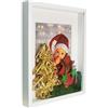 BD ART 3D Box Cornice per Foto 28x35 cm Profonda 3 cm Cornice Foto con Foglio Plexiglass Trasparente - Bianco Passe-partout 20x25 bianco Decorazioni Fai da Te