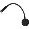 Crepundia Luce Led Lettura Muro, Moderna lampada da parete a LED lettura, 1W/3W, flessibile, comodino, camera letto, studio(Warm White 3000K,TYPE C-BLACK_1W)